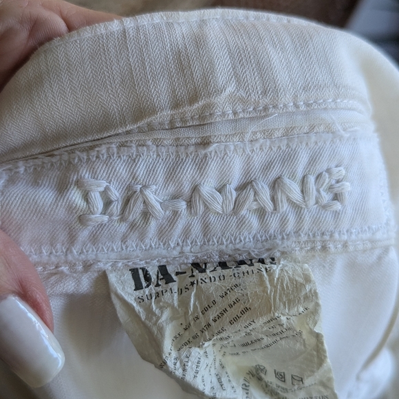 Y2K Da-Nang Small Cream Sequin Short Silk & Cotton Luxury Bohemian Vacation - Picture 11 of 16